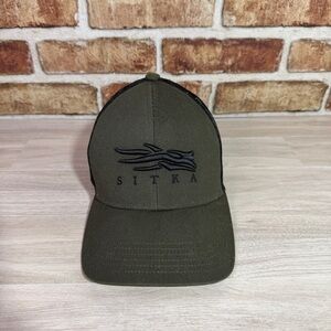 Sitka Trucker Hat Snapback Mesh Back Camo Green